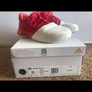 Adidas Harden Vol 1 Boys BB shoes  size 2 1/2 C
